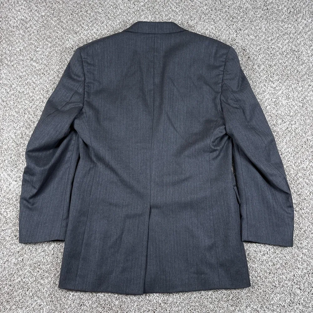 Jos A Bank‎ Blazer Mens 41L Gray Wool Signature Collection Sport Coat Jacket